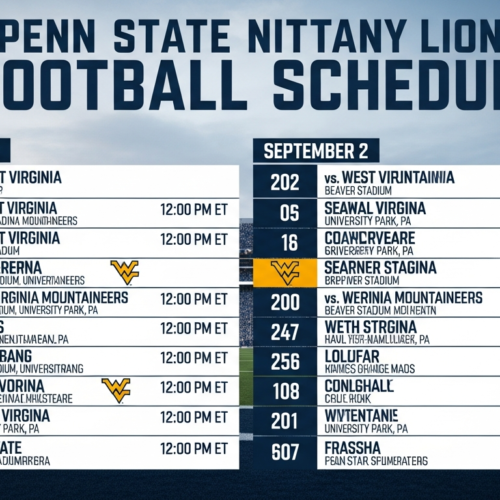 Penn State football schedule